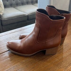 Naturalizer Chestnut Ankle Booties